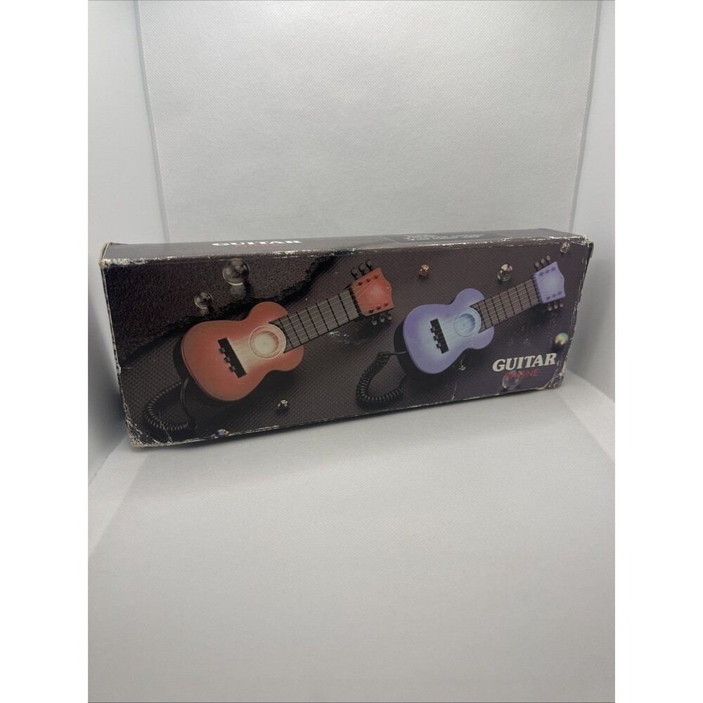 Youmax Guitar Telephone Vintage 1990s Complete Box Untested